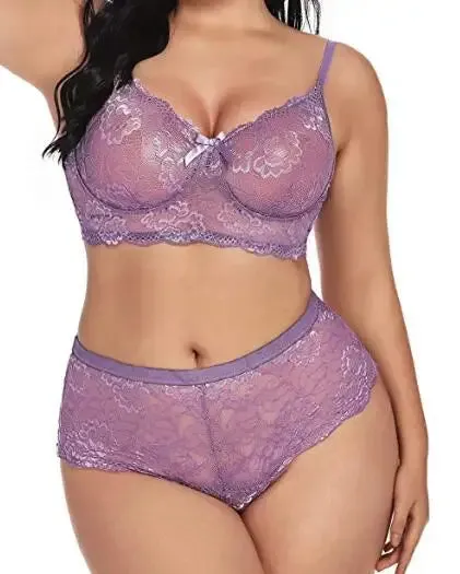 Touch Me High Waist Lingerie Set