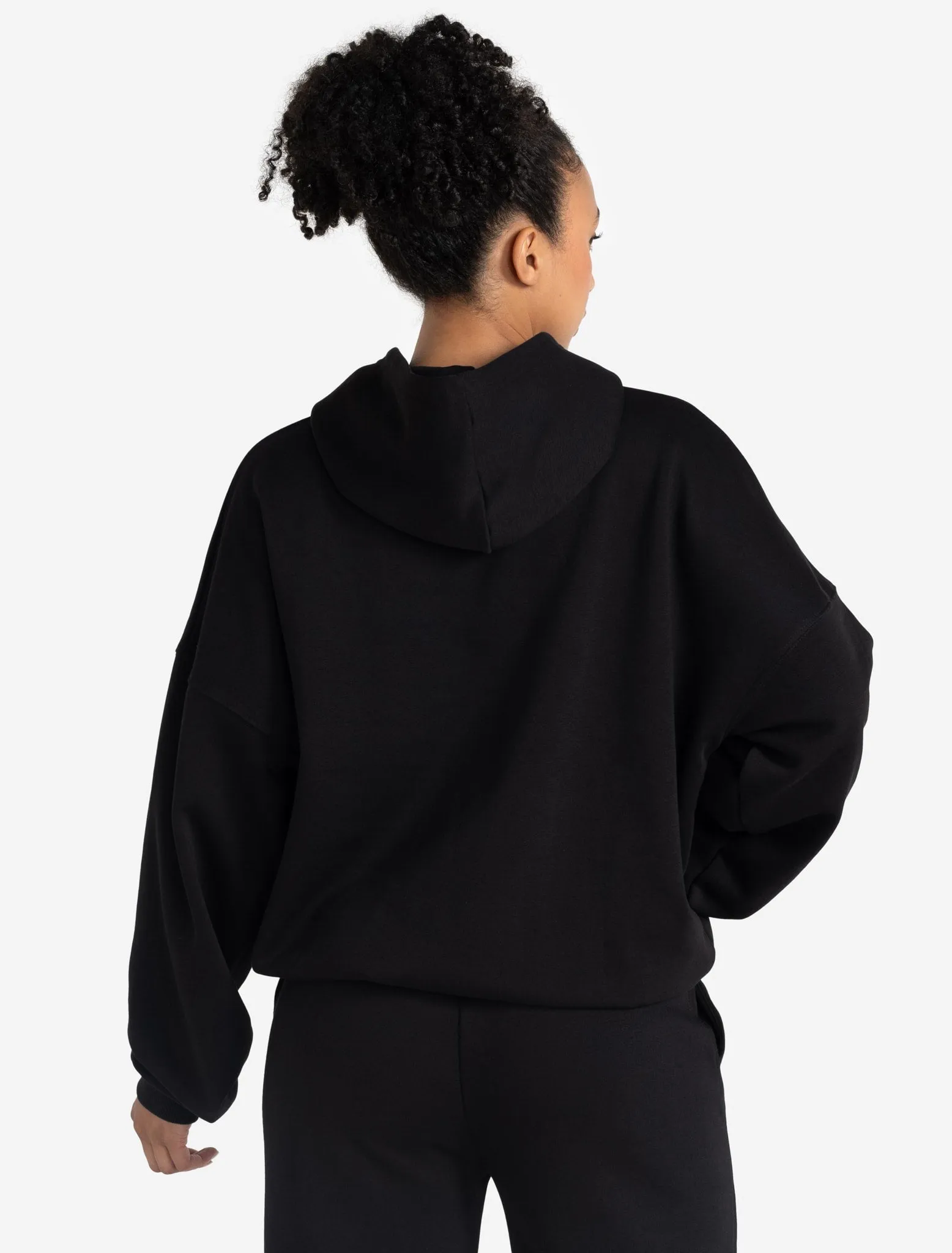 Varsity Oversized Hoodie - Black