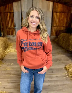 Western "Thank A Farmer" Graphic Hoodie