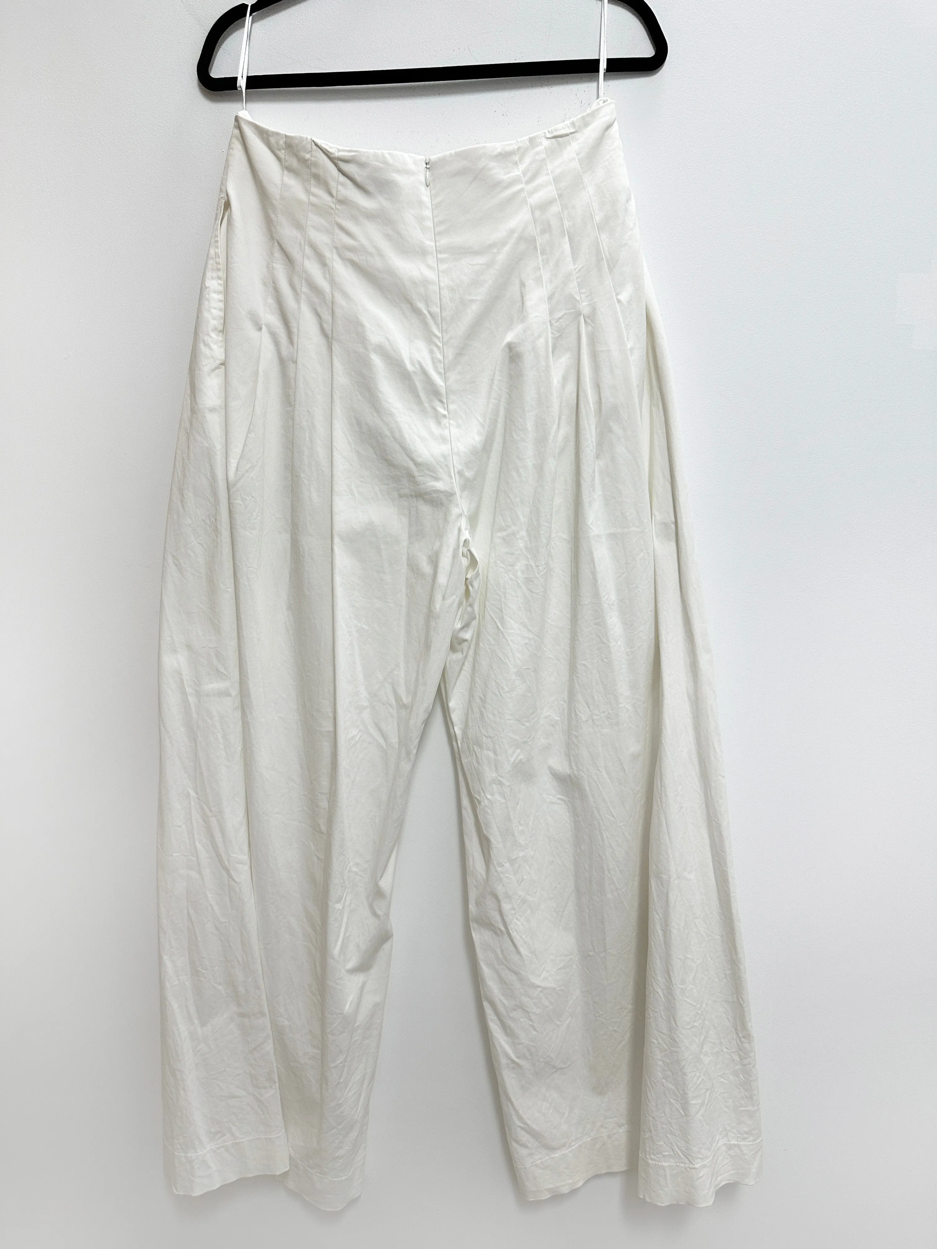 White Wide Leg Pants