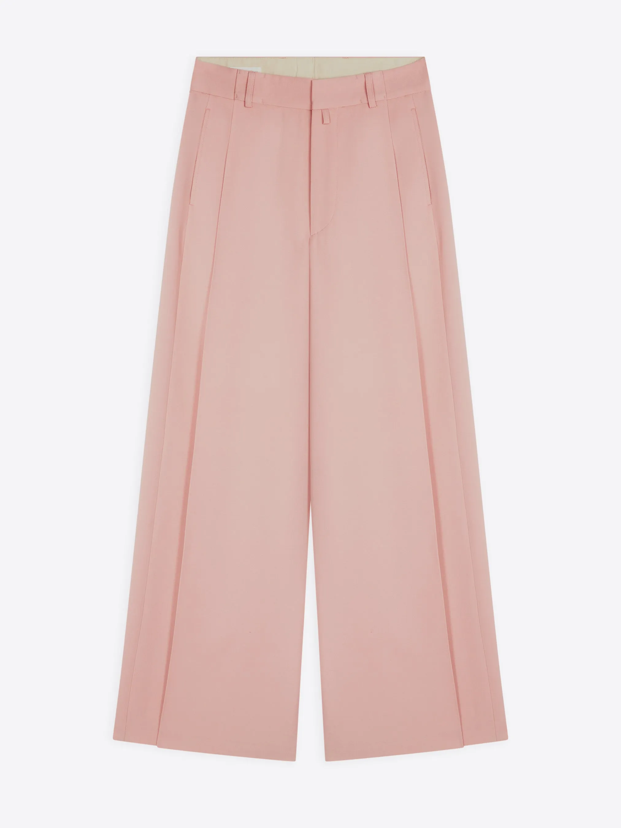 Wide pleated pants