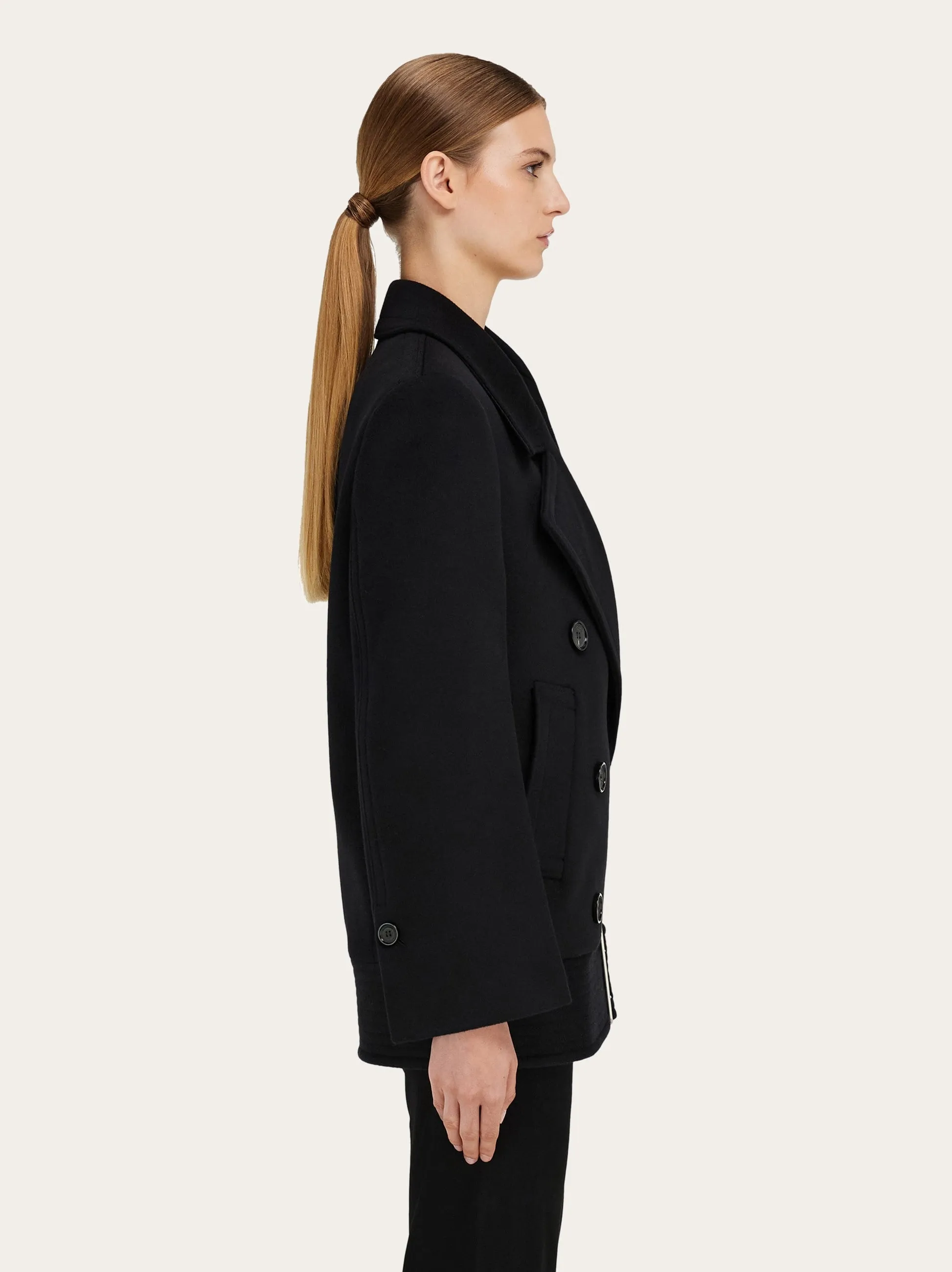 Wool And Cashmere Peacoat