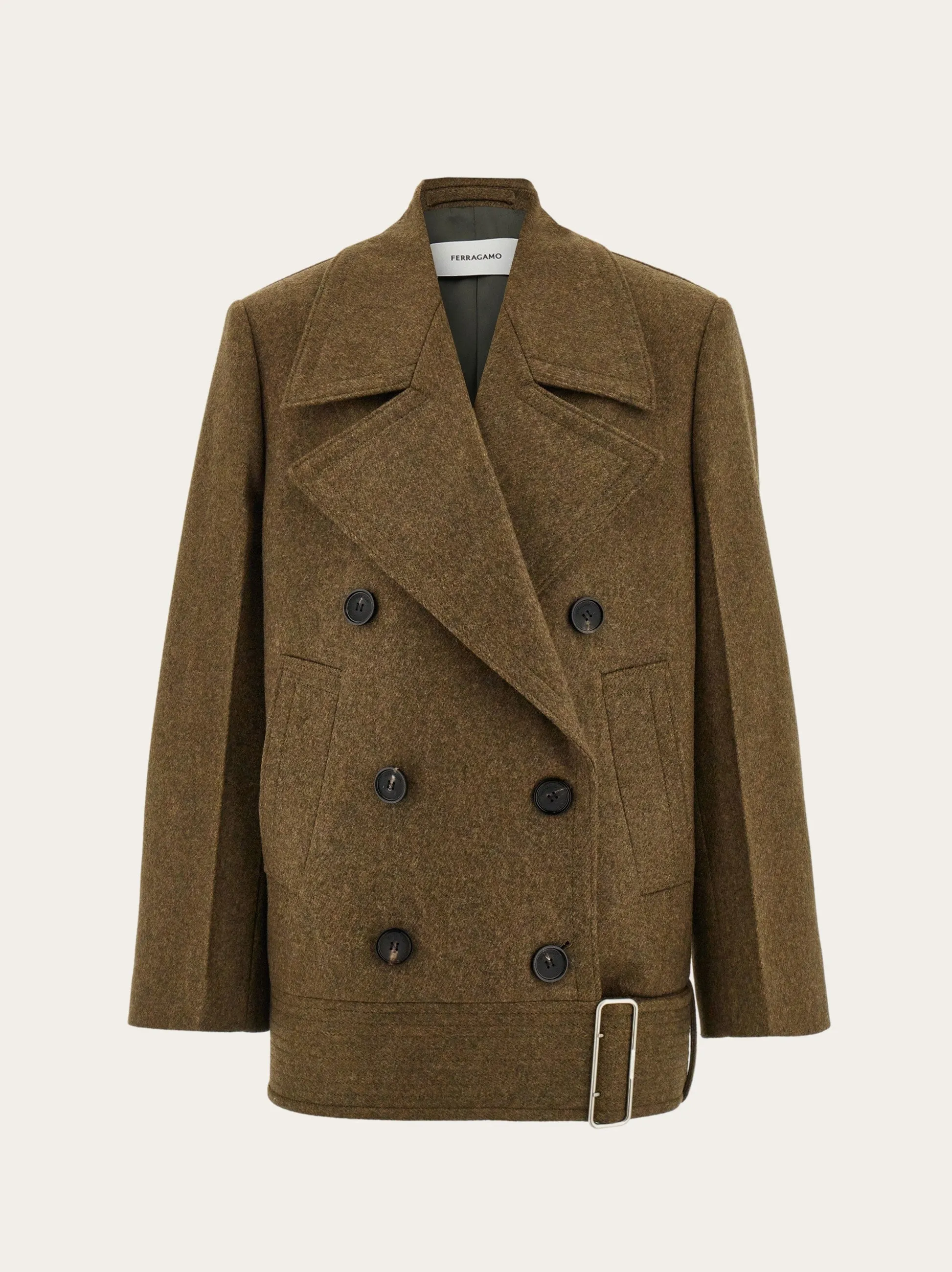 Wool And Cashmere Peacoat