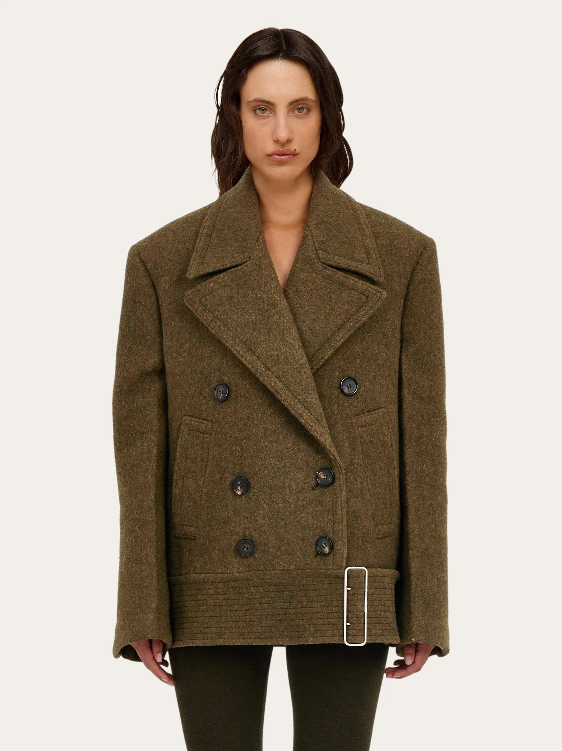 Wool And Cashmere Peacoat